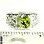 925 Sterling Silver Men's Nugget Ring, Peridot, SR197