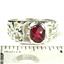 925 Sterling Silver Men's Nugget Ring, Crimson Fire Topaz, SR197
