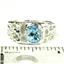 925 Sterling Silver Men's Nugget Ring, Swiss Blue Topaz, SR197