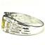 925 Sterling Silver Men's Nugget Ring, Golden Yellow CZ, SR197