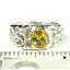 925 Sterling Silver Men's Nugget Ring, Golden Yellow CZ, SR197