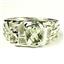 925 Sterling SIlver Men's Nugget Ring, Green Amethyst (Prasiolite), SR197