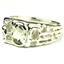 925 Sterling SIlver Men's Nugget Ring, Green Amethyst (Prasiolite), SR197