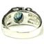 925 Sterling Silver Men's Nugget Ring, Neptune Garden Topaz, SR197