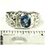 925 Sterling Silver Men's Nugget Ring, Neptune Garden Topaz, SR197