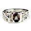925 Sterling Silver Men's Nugget  Ring, Mystic Fire Topaz, SR197