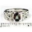 925 Sterling Silver Men's Nugget  Ring, Mystic Fire Topaz, SR197