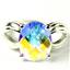 SR361, Mercury Mist Topaz, 925 Sterling Silver Ladies Ring