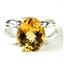 SR361, Citrine, 925 Sterling Silver Ladies Ring