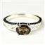 SR362, Smoky Quartz, 925 Sterling Silver Ladies Ring
