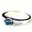 SR362, London Blue Topaz, 925 Sterling Silver Ladies Ring