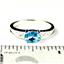 SR362, Swiss Blue Topaz, 925 Sterling Silver Ladies Ring