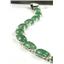 SB003C, Green Aventurine, 925 Sterling Silver Bracelet
