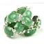 SB003C, Green Aventurine, 925 Sterling Silver Bracelet