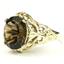 10K, 14K or 18K Gold Ladies Ring, Smoky Quartz (Concave Cut), R114