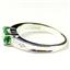 SR362, Russian Nanocrystal Emerald, 925 Sterling Silver Ladies Ring