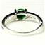 SR362, Russian Nanocrystal Emerald, 925 Sterling Silver Ladies Ring