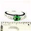 SR362, Russian Nanocrystal Emerald, 925 Sterling Silver Ladies Ring