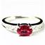 SR362, Created Ruby, 925 Sterling Silver Ladies Ring