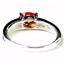 SR362, Created Padparadsha Sapphire, 925 Sterling Silver Ladies Ring