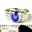 925 Sterling Silver Men's Nugget Ring, Blue Star Sapphire, SR197
