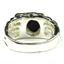 925 Sterling Silver Men's Nugget Ring,  Created Black Opal, SR197