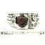 925 Sterling Silver Men's Nugget Ring,  Created Black Opal, SR197