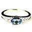 SR362, Neptune Garden Topaz, 925 Sterling Silver Ladies Ring