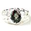 925 Sterling Silver Men's Nugget Ring, Mystic Fire Topaz, SR168