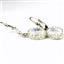925 Sterling Silver Crown Bezel Leverback Earrings, Rainbow Moonstone, SE109