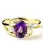 10K, 14K or 18K Gold Ladies Ring, Amethyst, R176