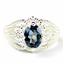 SR365, London Blue Topaz, 925 Sterling Silver Beaded Ring