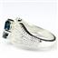 SR365, London Blue Topaz, 925 Sterling Silver Beaded Ring