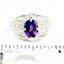 SR365, Amethyst, 925 Sterling Silver Beaded Ladies Ring