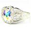 SR365, Mercury Mist Topaz, 925 Sterling Silver Ladies Ring