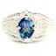 SR365, Neptune Garden Topaz, 925 Sterling Silver Ladies Ring