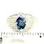 SR365, Neptune Garden Topaz, 925 Sterling Silver Ladies Ring