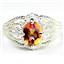 SR365, Twilight Fire Topaz, 925 Sterling Silver Ladies Ring