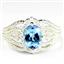 SR365, Swiss Blue Topaz, 925 Sterling Silver Ladies Ring
