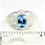 SR365, Swiss Blue Topaz, 925 Sterling Silver Ladies Ring