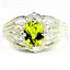 SR365, Peridot, 925 Sterling Silver Ladies Ring