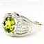 SR365, Peridot, 925 Sterling Silver Ladies Ring