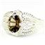 SR365, Smoky Quartz, 925 Sterling Silver Ladies Ring