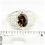 SR365, Smoky Quartz, 925 Sterling Silver Ladies Ring