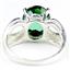 SR361, Russian Nanocrystal Emerald, 925 Sterling Silver Ladies Ring