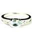 SR362, Aquamarine, 925 Sterling Silver Ring