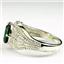 SR365, Russian Nanocrystal Emerald, 925 Sterling Silver Ring