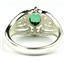 SR365, Russian Nanocrystal Emerald, 925 Sterling Silver Ring