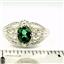 SR365, Russian Nanocrystal Emerald, 925 Sterling Silver Ring