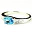 Paraiba Topaz, 925 Sterling Silver Ladies Ring, SR362